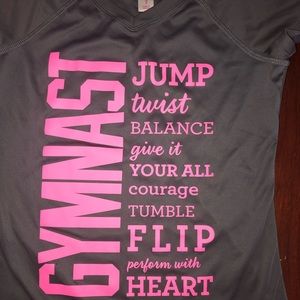 Justice girls gymnast top